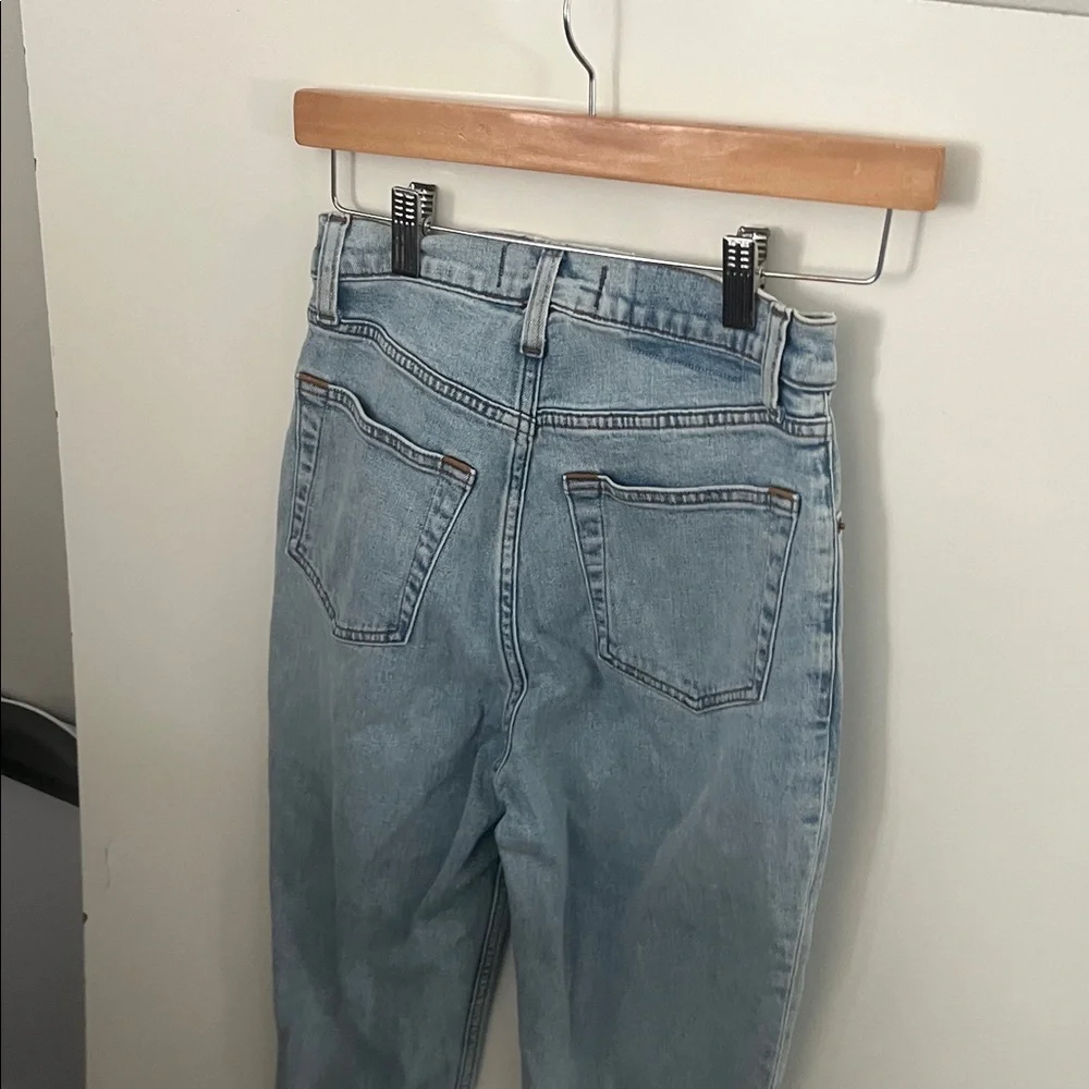 Abercrombie & Fitch The 90s Slim Straight Ultra High Rise Jeans Vintage Denim - Picture 7 of 8